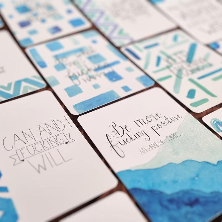affirmation cards with swear words